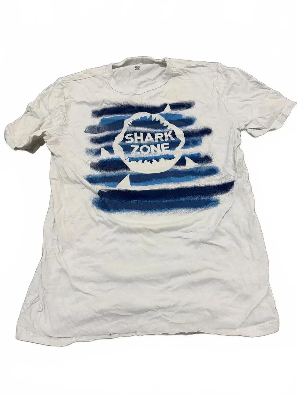 Gap Kids Boys White Shark Zone Graphic T-Shirt XXL